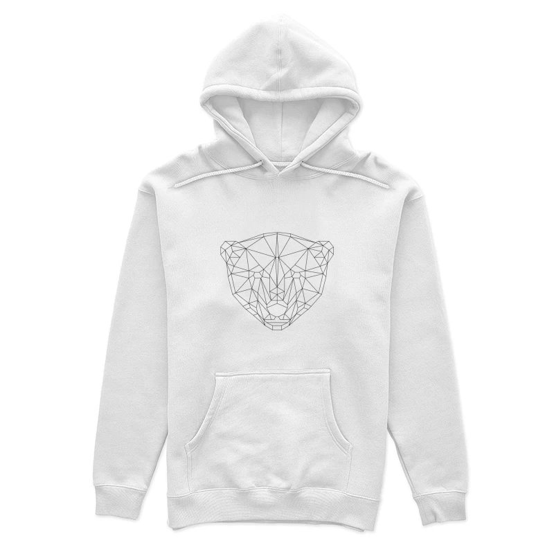 Tête de panthère géométrique Femme Sweat à capuche