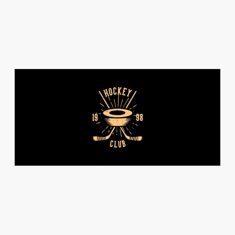 Vintage Hockey Club Logo with hockey Coffee Mug