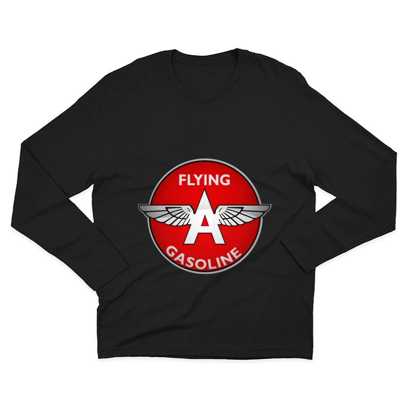 Vintage Flying A Gasoline Aviation Logo Male Long Sleeve T-Shirt