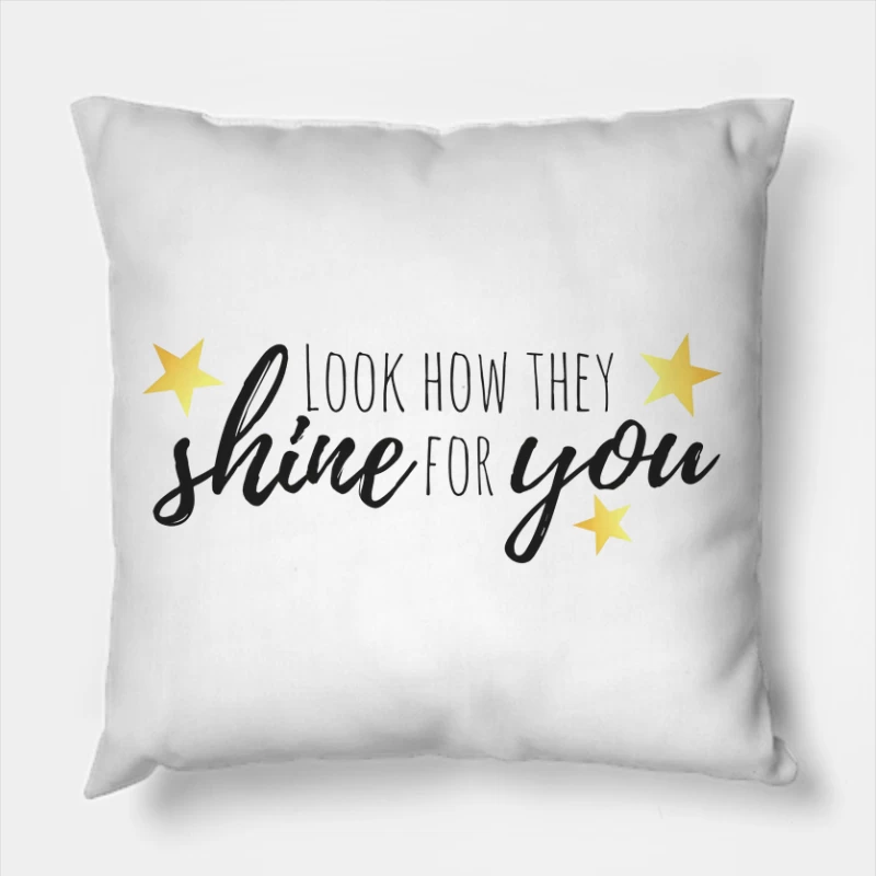 Coldplay Shine For You Throw Pillow