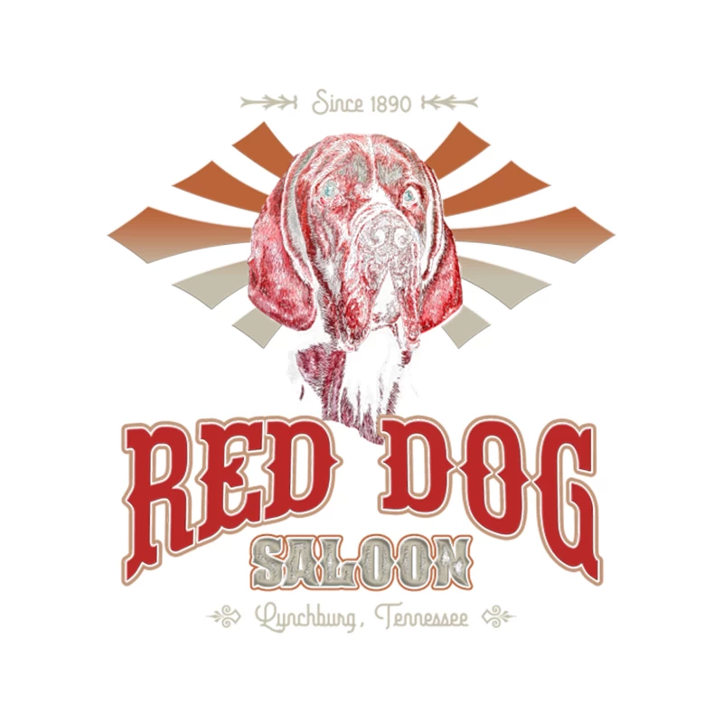 Red Dog Saloon Tapestry
