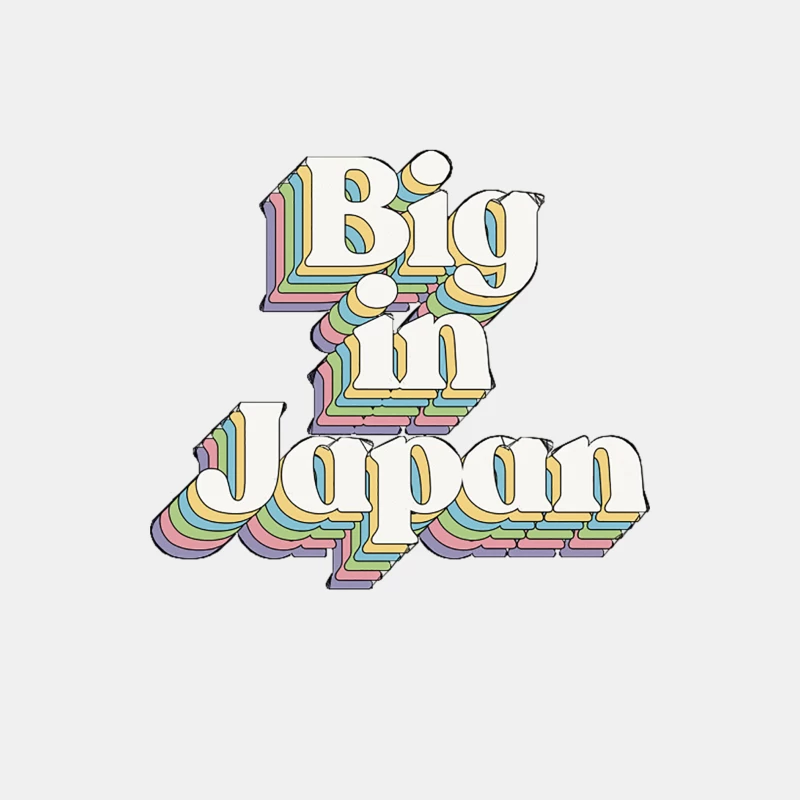 Big In Japan - Typographic Slogan Design Male Tank Top