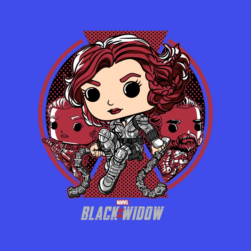 Marvel Black Widow Character Art Tapestry