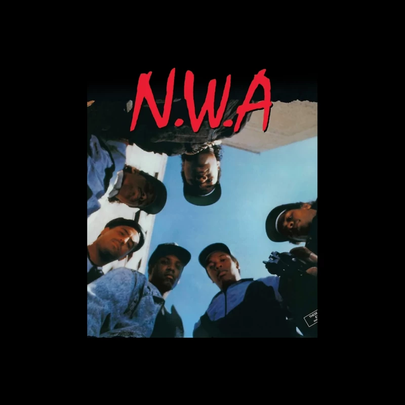 N.W.A Group Circle Low-Angle Photo Against Blue Sky Mouse Pad