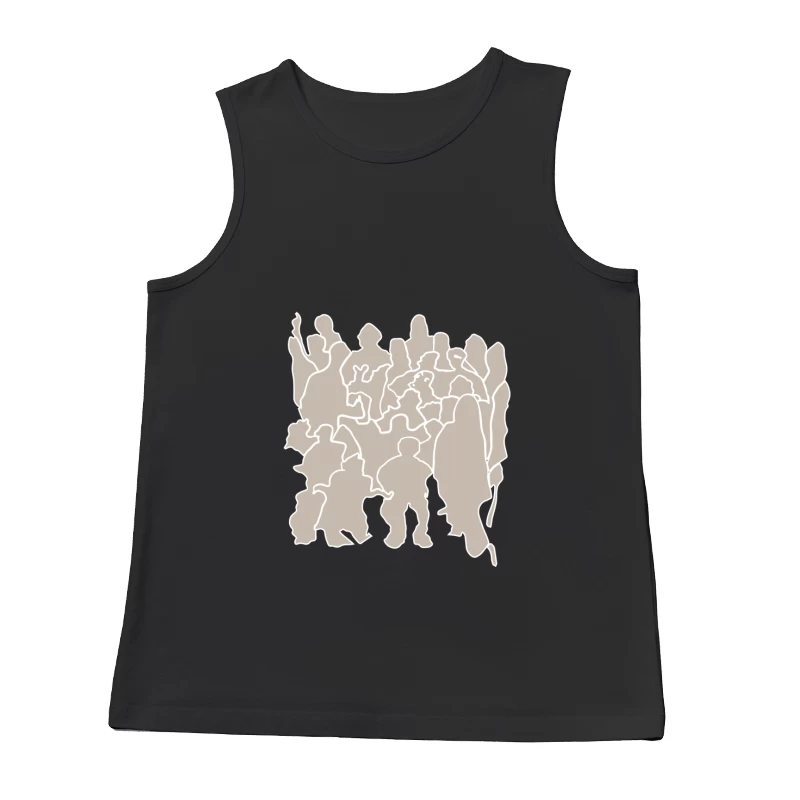 Gruppe von Menschen Silhouette Herren Tanktops