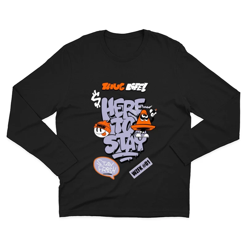 Graffiti Kunstwerk Streetwear Herren Langarm T-Shirt