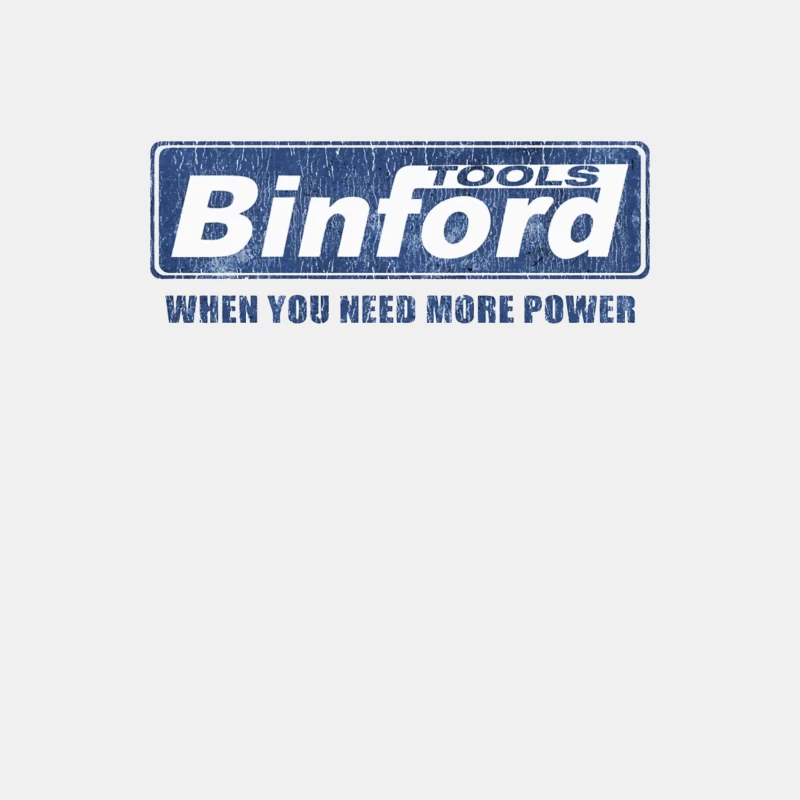 Vintage Binford Tools Power Equipment Logo with Slogan Male Tank Top