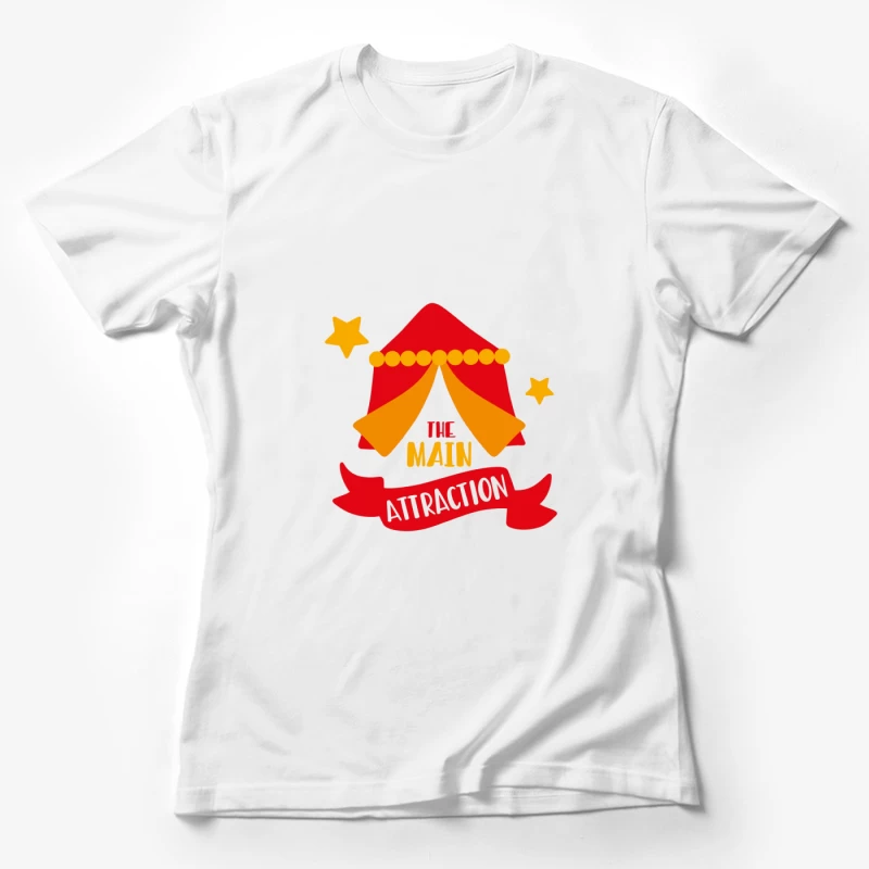 Design de chapiteau avec étoiles Femme T-Shirt