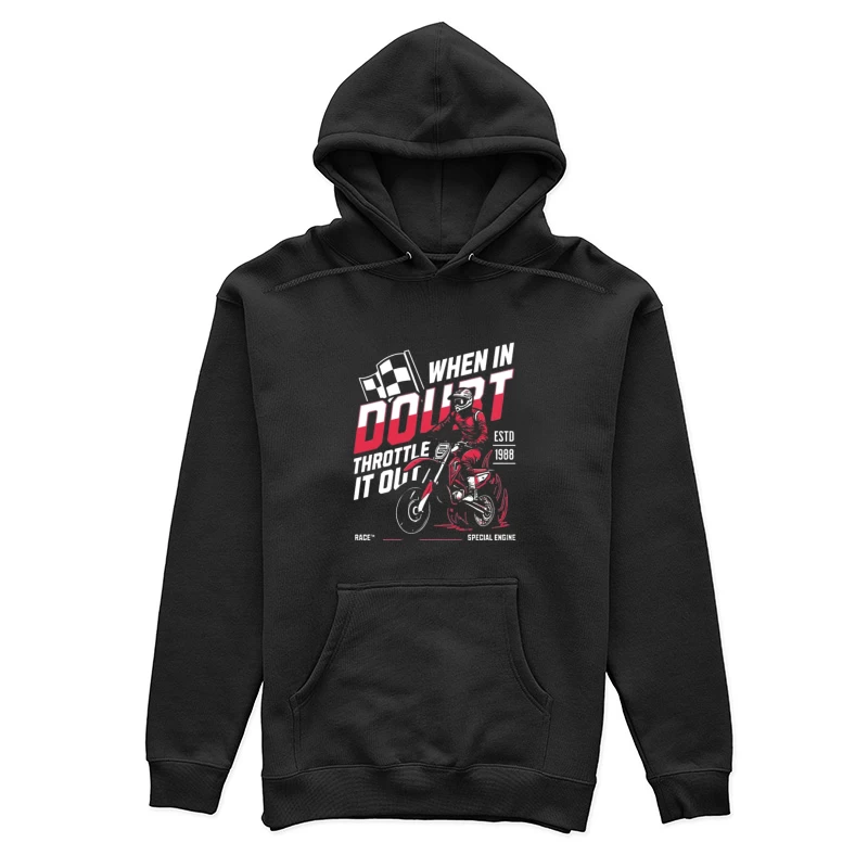 Conduite extrême à moto Femme Sweat à capuche