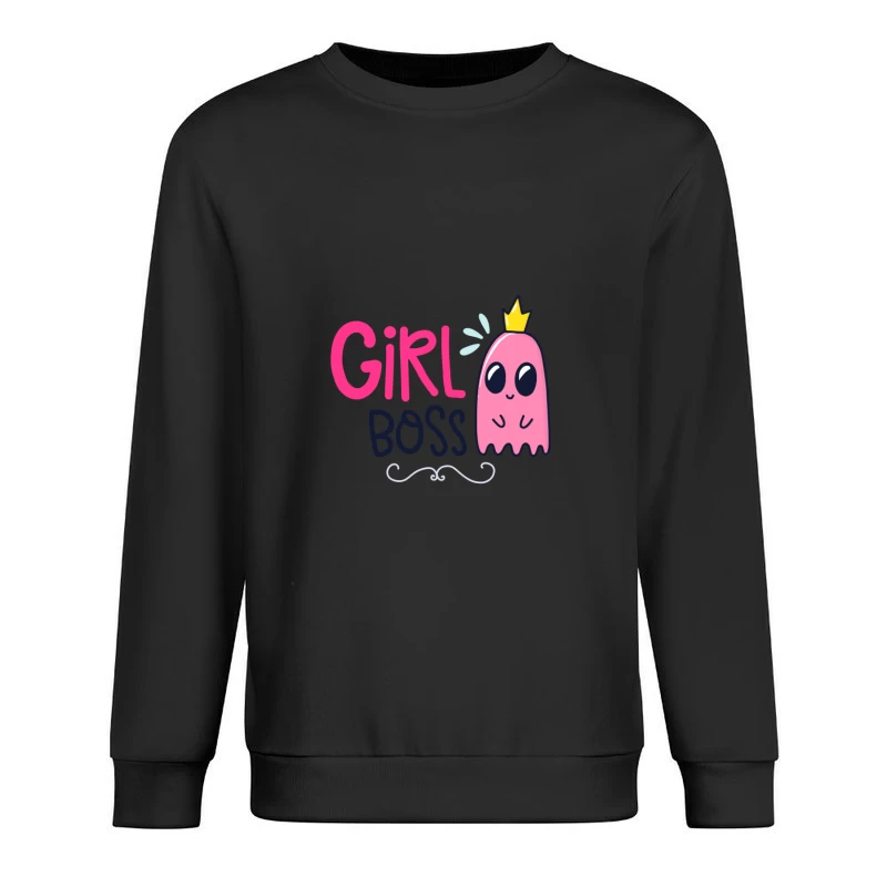Design de Couronne et Fantôme 'Girl Boss' Homme Sweat-shirt à enfiler