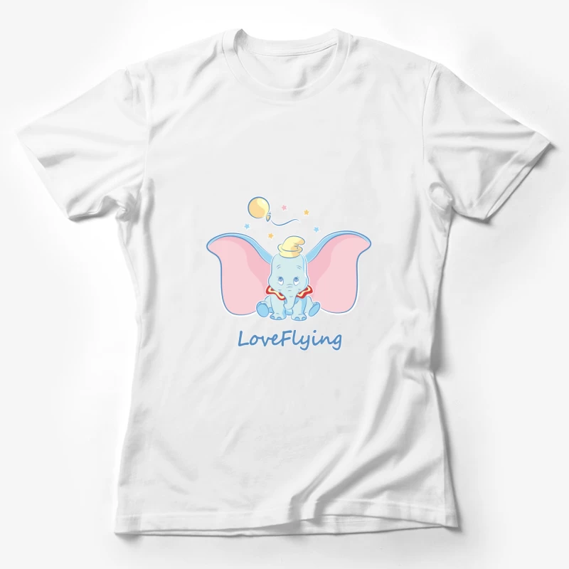 Fliegender Elefant mit Ballon Damen T-Shirt