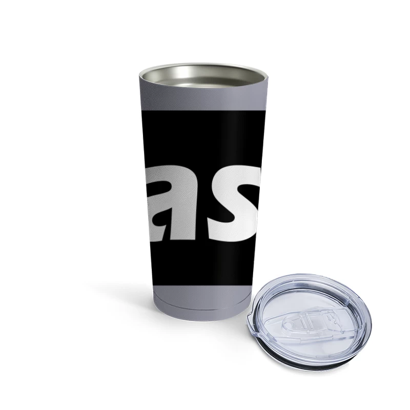 Basic Typography Design Travel Mug