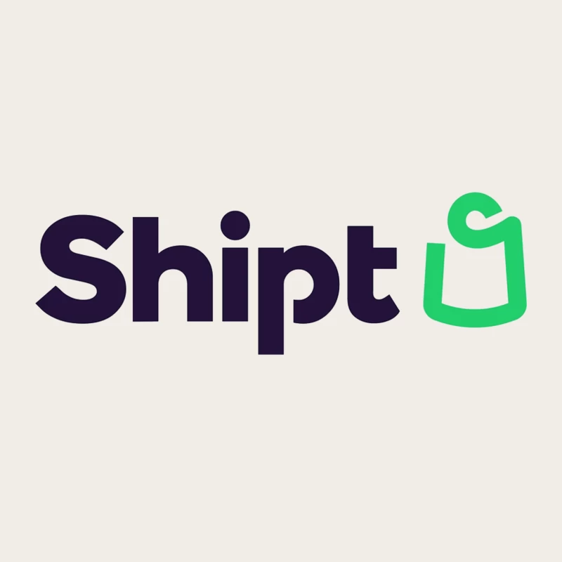 Shipt Modern Minimalist Logo with Green Hanger Icon Bucket Hat