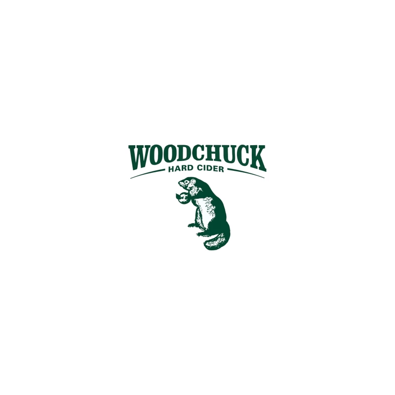 Woodchuck Hard Cider Green Logo with Mascot Design iPhone Case