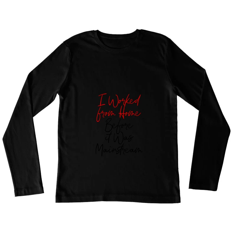 Design minimaliste d'un bureau à domicile Femme Manches Longues T-Shirt