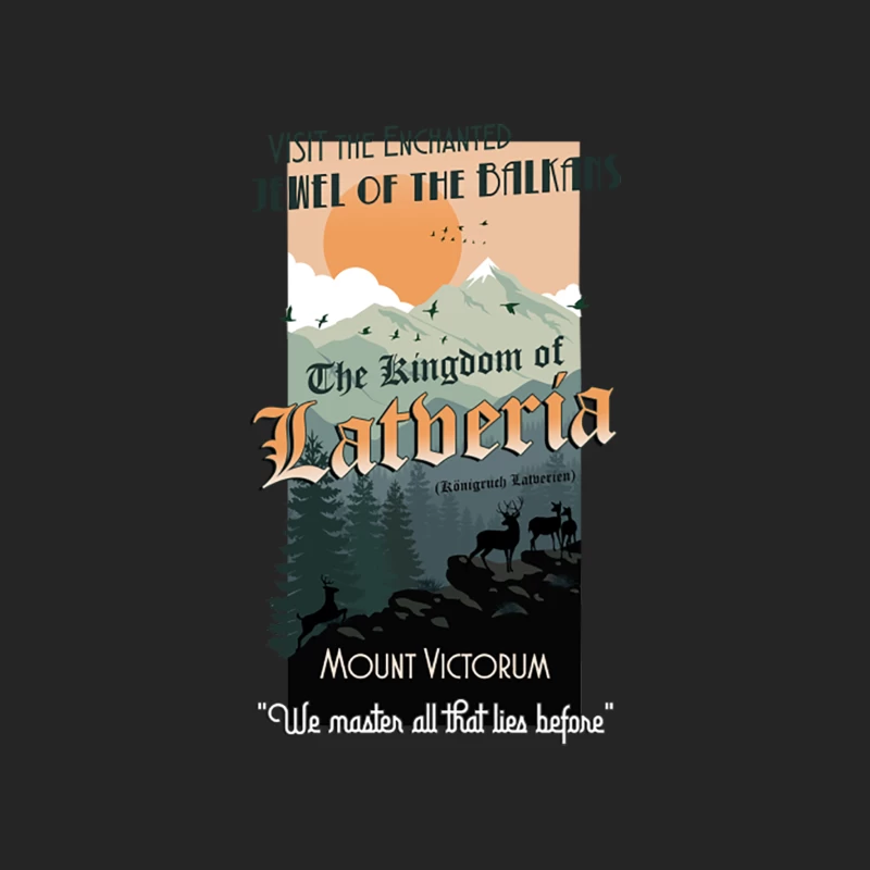 Latveria Travel Poster Female Pullover Sweatshirt
