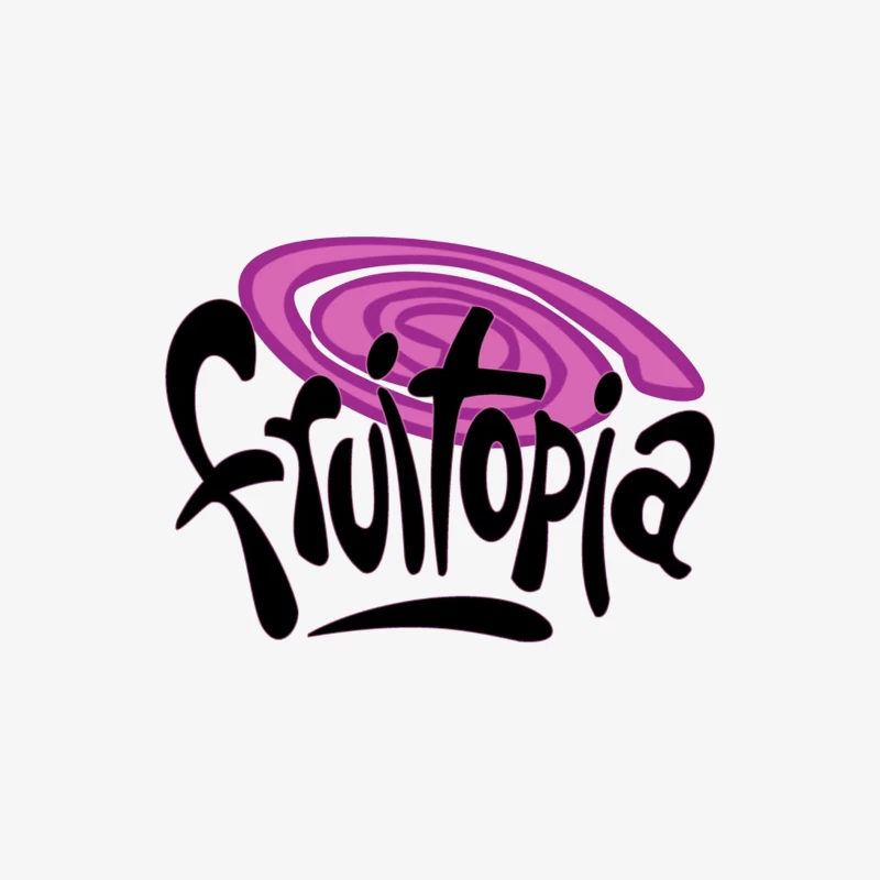 Fruitopia Vintage Beverage Brand Logo with Purple Swirl Design Female Long Sleeve T-Shirt