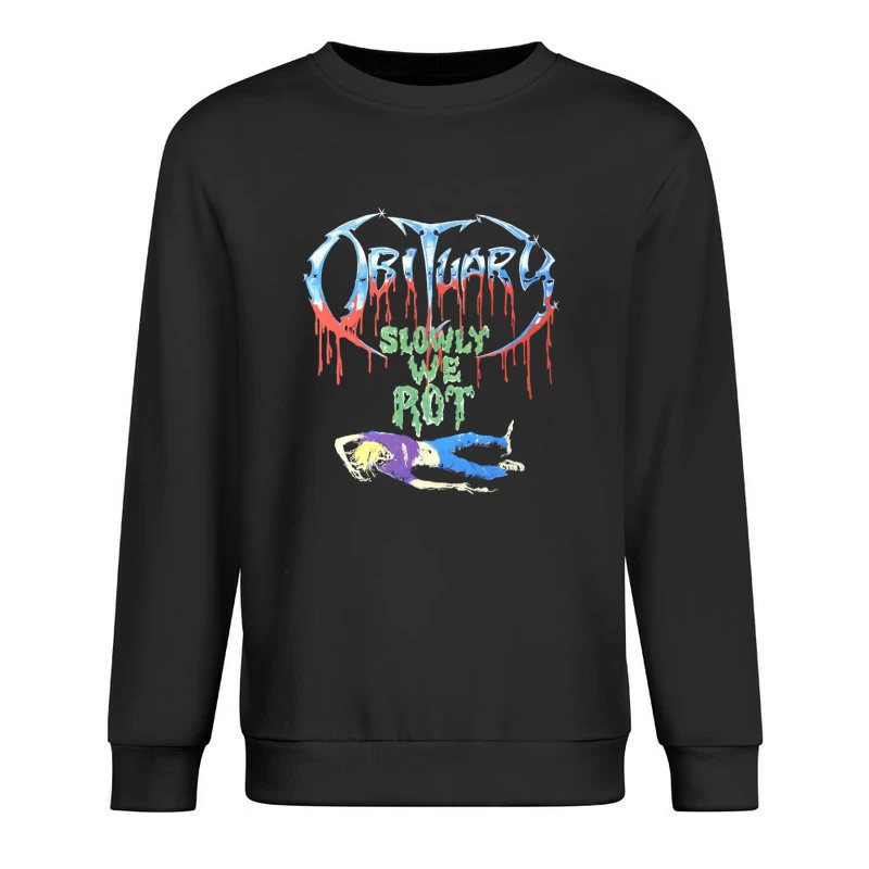 Obituary Slowly We Rot Male Pullover Sweatshirt