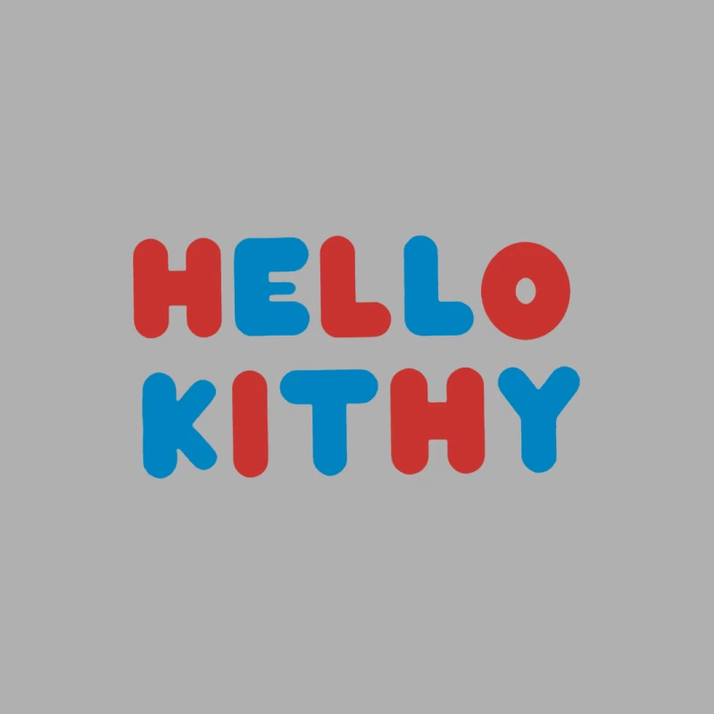 Bunter Schriftzug Hello Kithy Herren Tanktops
