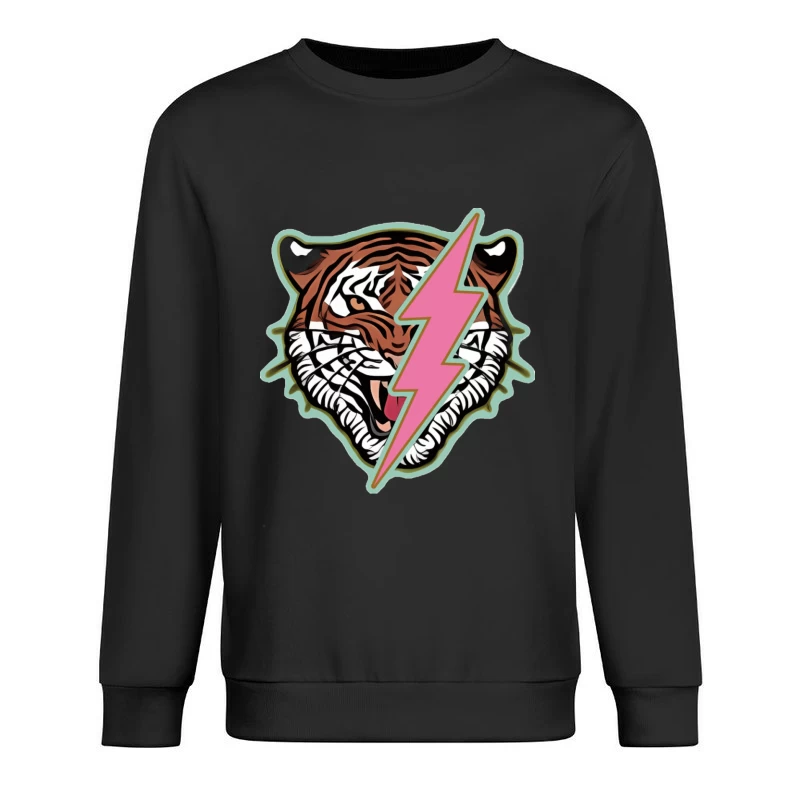 Tiger mit Blitzdesign Herren Pullover Sweatshirt