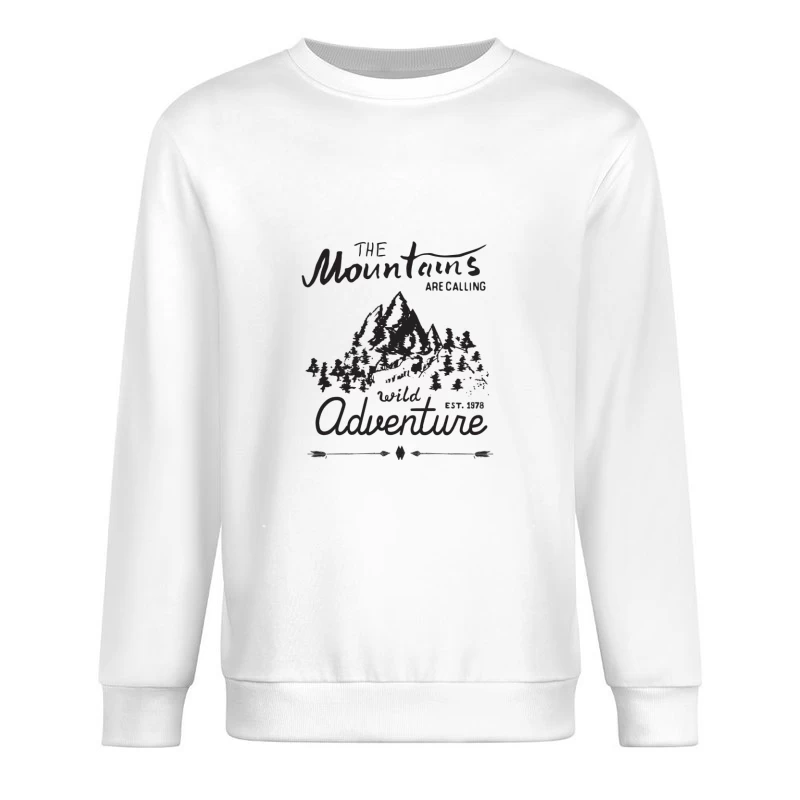 Abenteuer in den Bergen Herren Pullover Sweatshirt