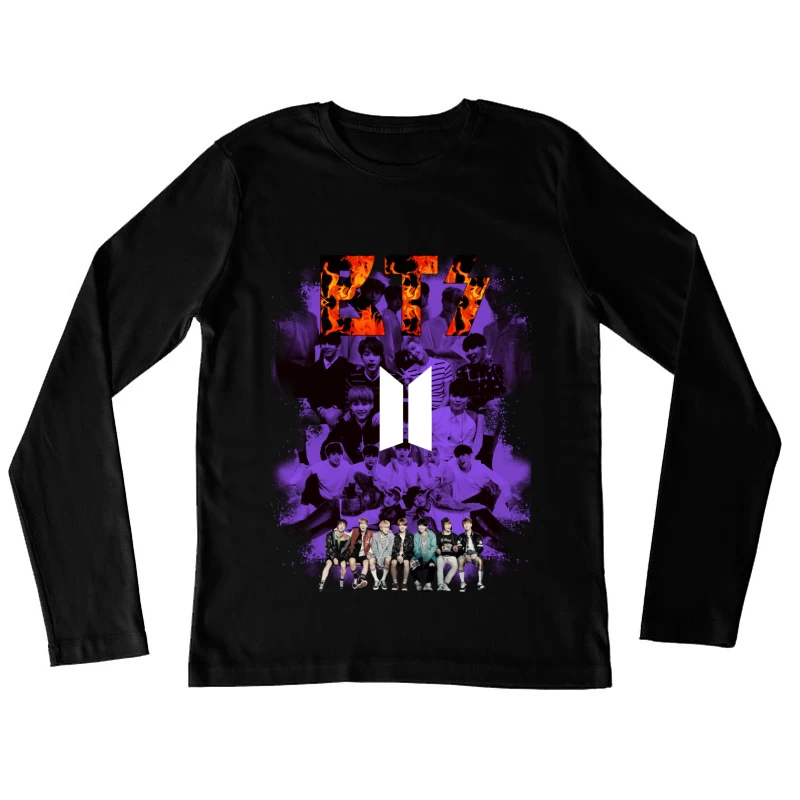 BTS K-Pop Group Art Female Long Sleeve T-Shirt