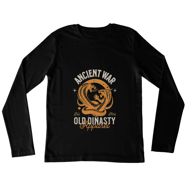 Guerre Antique des Dragons Femme Manches Longues T-Shirt