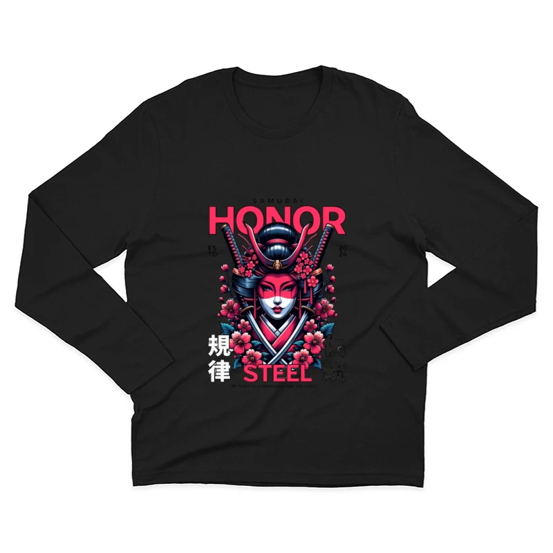 Honneur et Acier des Samouraïs Homme Manches Longues T-Shirt