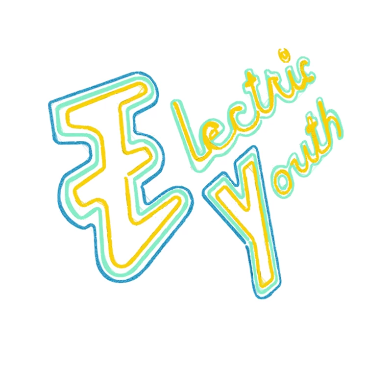 Electric Youth - 80s Aesthetic Tribute Design Tapestry