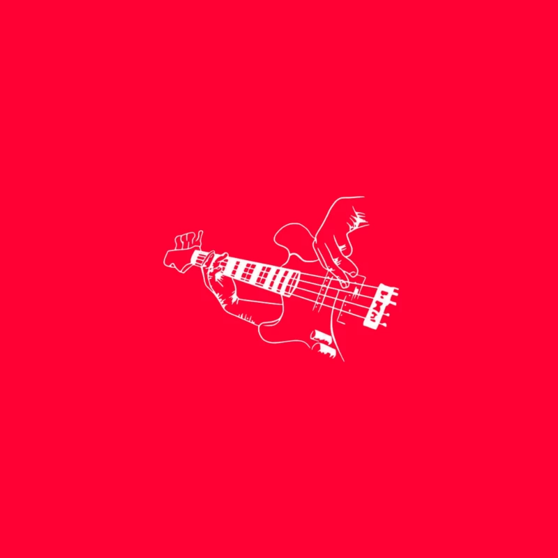 Bass Guitar Illustration iPhone Case