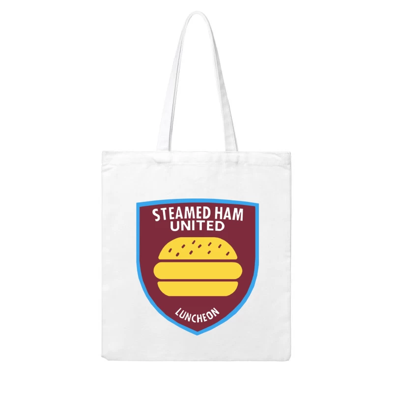 Simpsons / West Ham Parody - STEAMED HAM UNITED Cotton Tote Bag