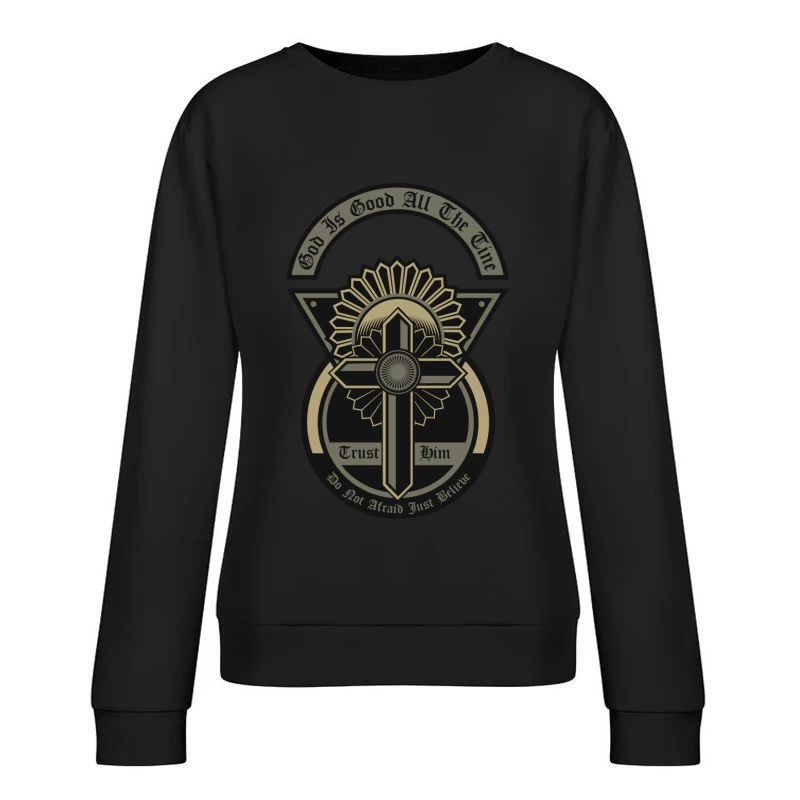 Croix Religieuse: Foi et Confiance Femme Sweat-shirt à enfiler