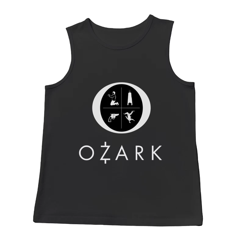 Ozark TV Series Logo with Symbolic Elements Male Tank Top