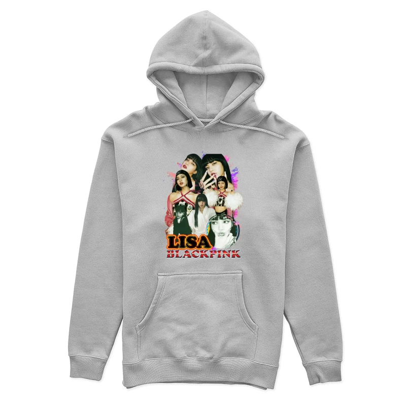 Collage of Lisa from BLACKPINK Female Pullover Hoodie