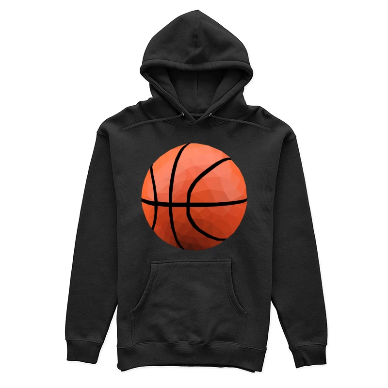 Polygonaler Basketball Clipart Damen Pullover Hoodie