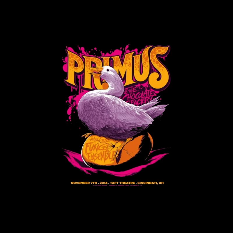 Primus Rock Band Concert Poster with Purple Duck Design Mouse Pad