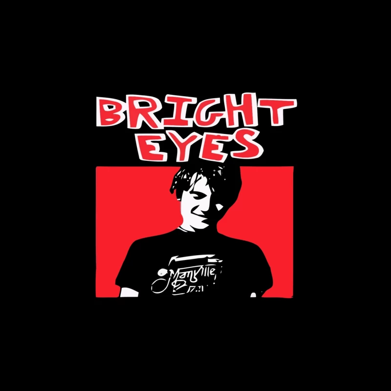 Bright Eyes Minimalist Album Cover Art Mouse Pad