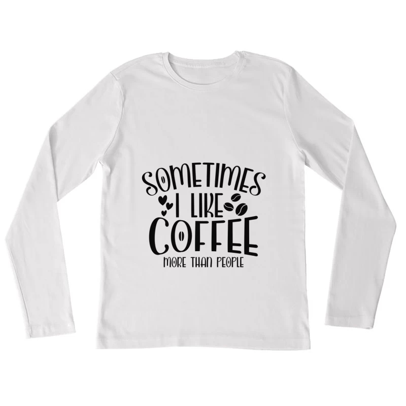 Amour pour le café Femme Manches Longues T-Shirt