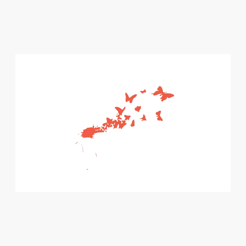 Banksy Headshot Butterfly Travel Mug
