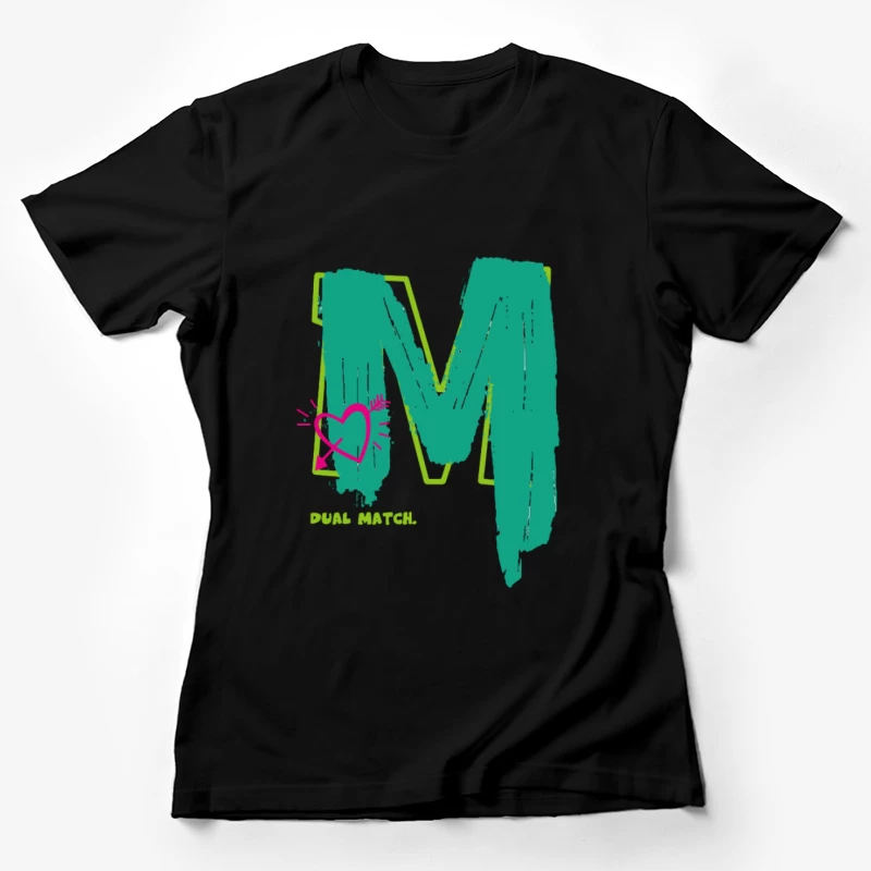 Künstlerisches M-Design mit Herz Damen T-Shirt