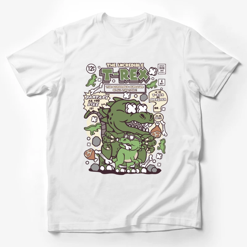 La BD du dangereux dinosaure T-Rex Homme T-Shirt