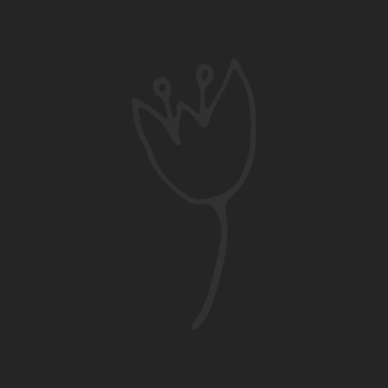Dessin de fleur minimaliste Femme Sweat-shirt à enfiler