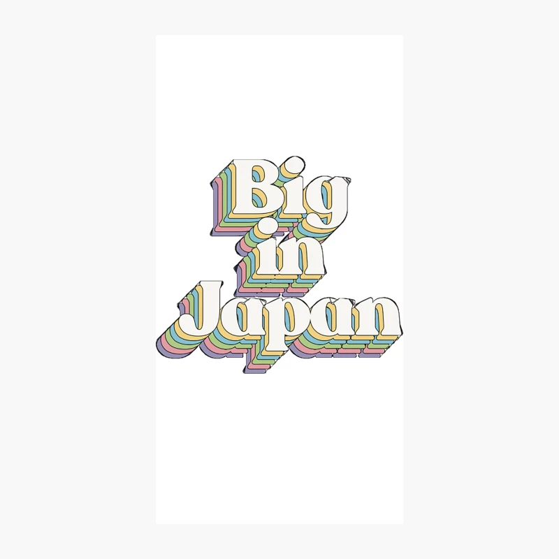 Big In Japan - Typographic Slogan Design iPhone Case