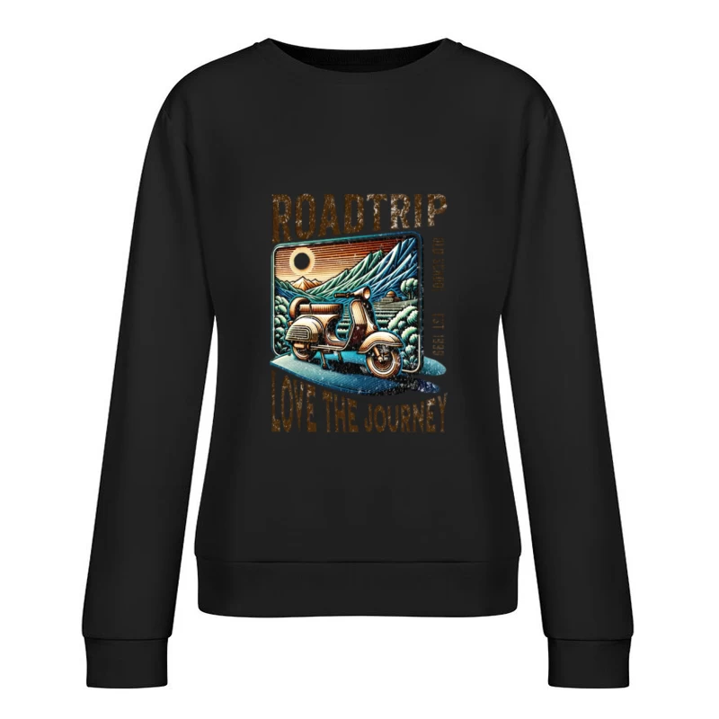Roller-Roadtrip: Liebe das Abenteuer Damen Pullover Sweatshirt