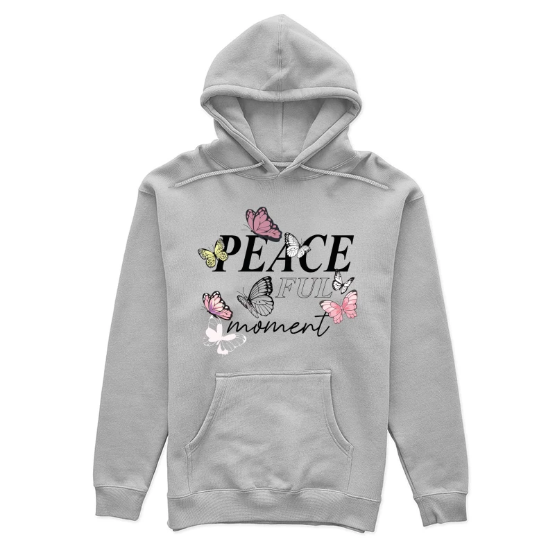 Peaceful Moment – Elegant Butterfly Serenity Female Pullover Hoodie