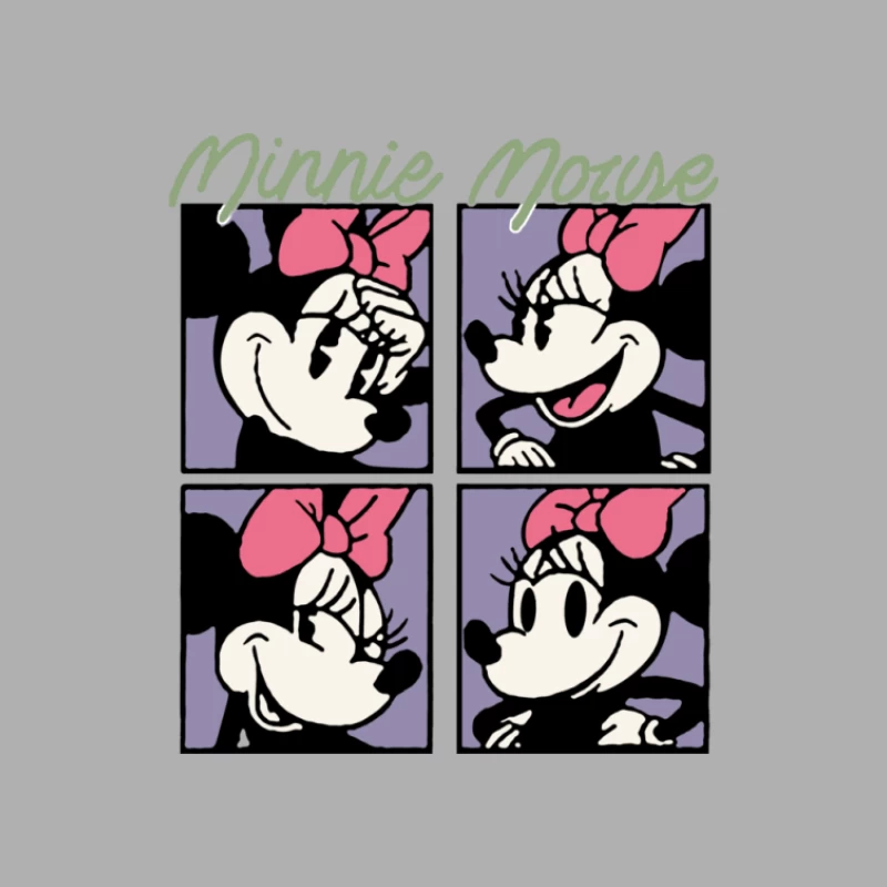 Minnie Mouse Comic-Illustration Herren Tanktops