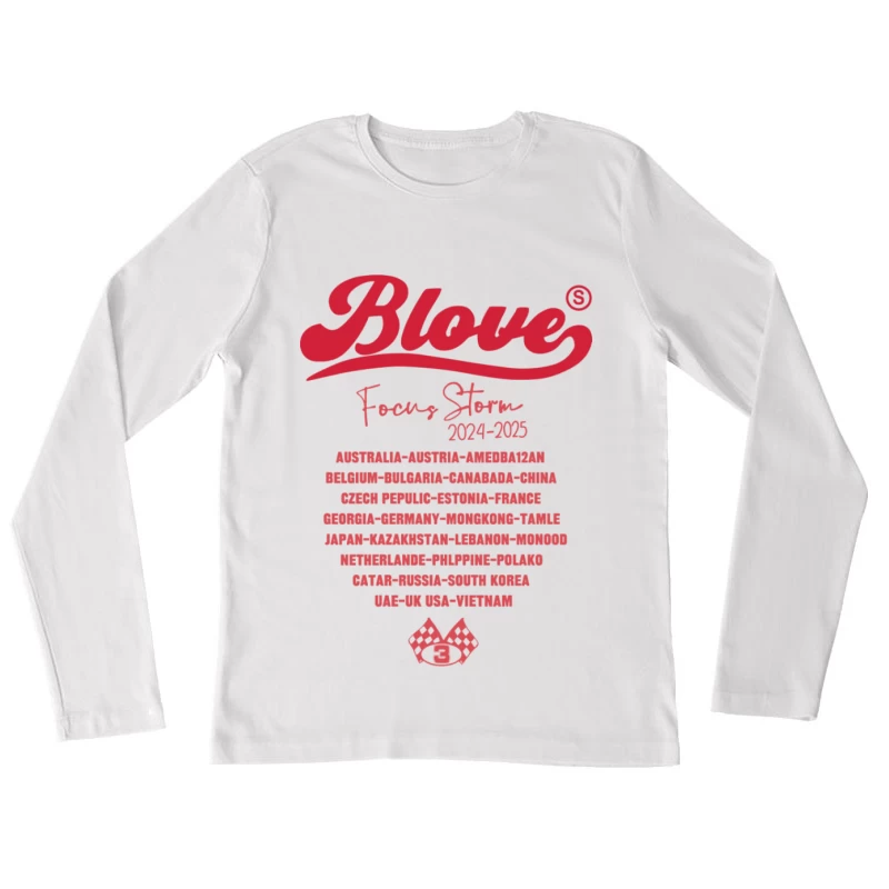 Blove Focus Storm Tour 2024-2025 Damen Langarm T-Shirt