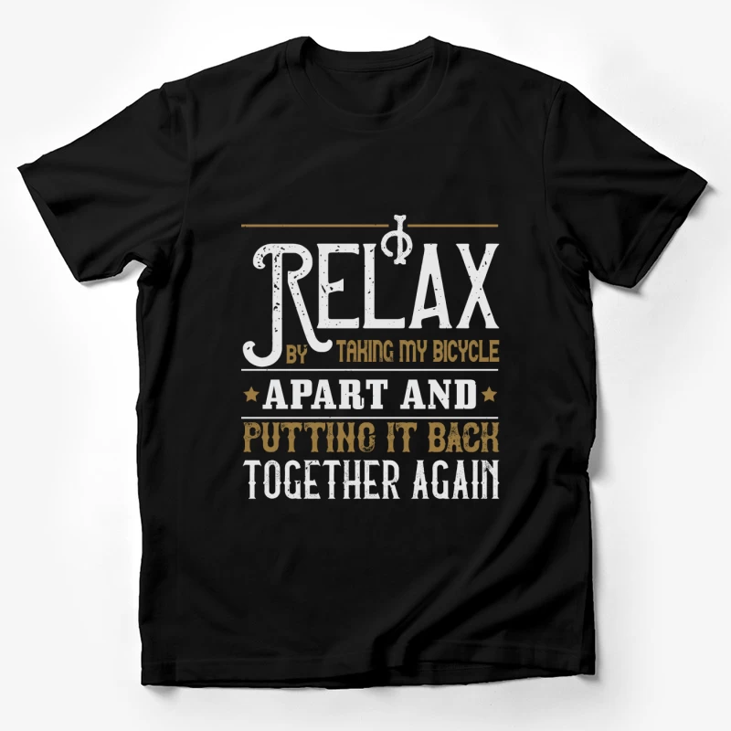 Détente et Vélo: Assemblage Créatif Homme T-Shirt