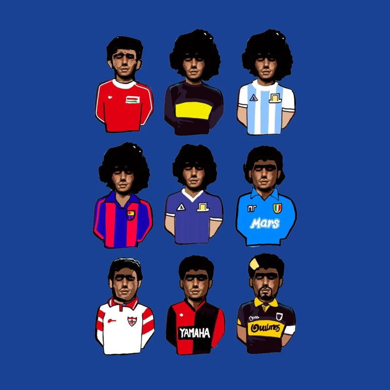 Retro Football Legends - THE MARADONAS Male T-Shirt