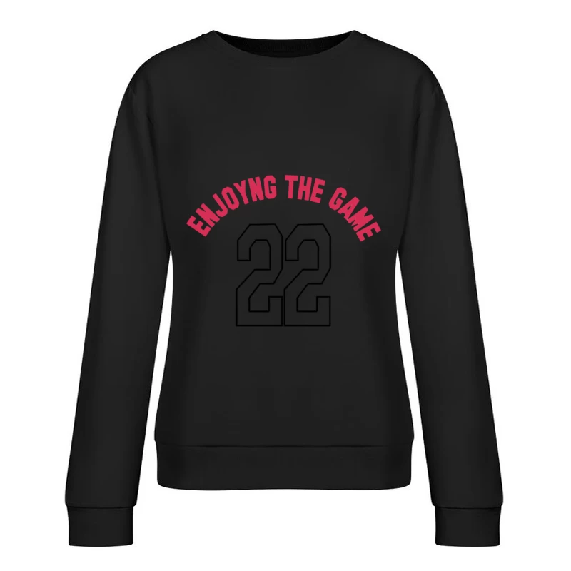 Genieße das Spiel mit Nummer 22 Damen Pullover Sweatshirt